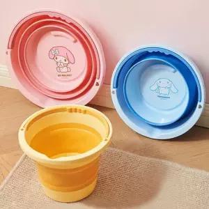 산리오 접이식 물통 중수도가 공간세면대야 절약 물받이 세수 욕실