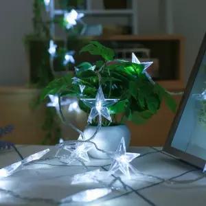 은하수 30구 투명선 LED 라인별 백색전구 조명태양광알 트리용 인테리어 천장 장식 전구