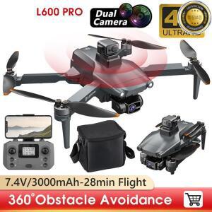 LYZRC L600 PRO MAX GPS 드론 5KM 4K 전문 HD 듀얼 카메라 3축 짐벌 360 장애물 회피 브러시리스 쿼드콥터