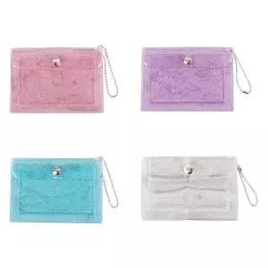 bns PVC 칼라 글리터 카드 케이스 포토 포켓