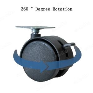 가구 캐스터 범용 휠 회전 롤러 휠, 롤링 카트 테이블 의자 캐비닛 액세서리 하드웨어, 2/1 인치