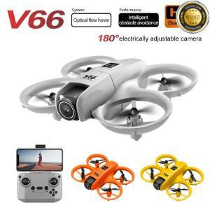V66 미니 드론 카메라 4K HD WiFi FPV 장애물 회피 포켓 원격 제어 헬리콥터 Quadcopter 선물 어린이 장난