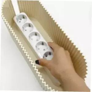 ( )멀티탭 정리함 베이지 컴퓨터책상선정리 멀티탭거치대 멀티탭선정리