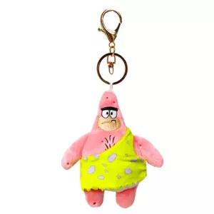 네모바지 스폰지밥 가방고리 원시시대 ver(뚱이)미니봉제인형 캐릭터걸이 열쇠 장식 악세사리