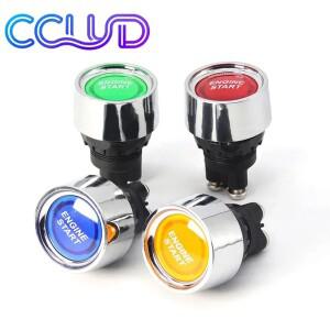 자동차 엔진 시동 점화 스위치 12V 50A 3핀 SPST 순간 스 푸시 버튼 스타터 ON OFF 해양 RV용 1개