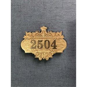 호수판 현관번호판 유럽풍 금속 동호수 주소간판 엔틱 빌라 호수 문패 18x13cm 호실판