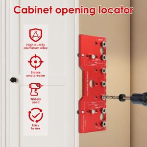 알루미늄 합금 선반 핀 지그, 드릴링 가이드, 정밀한 캐비닛 장착 템플릿 32mm 간격 목공 도구, 1/4 인치