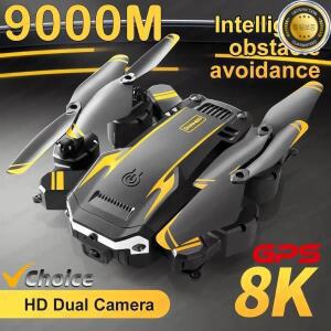 전문가용 접이식 쿼드콥터 항공 드론 GPS RC 헬리콥터 FPV 와이파이 장애물 회피 장난감 선물 S6 HD 카메라