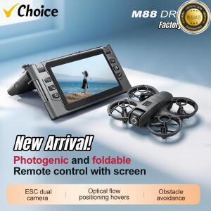 M88 드론 2026 신형 8K 미니 4.5인치 접이식 원격 제어 장애물 회피 고화질 항공 촬영