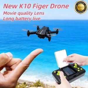 블랙 K11 미니 핑거 드론 포켓 4K 무비 렌즈 RTF 접이식 브러시리스 쿼드콥터 광각 안티 쉐이크 카메라 뷰