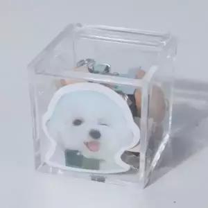 (색상 투명케이스5x5x5)투명정리함 화장대 약 인형 마테 다꾸 보관함 보관함5x5x5