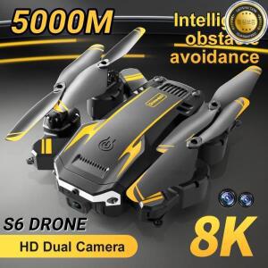 2025 신형 S6 드론 5000M 8K 5G 전문가용 항공 촬영 HD 와이파이 FPV 장애물 회피 네 개의 로터 헬리콥터