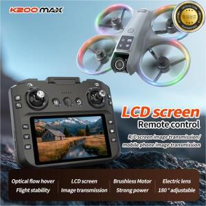 K200 MAX 드론 대형 화면 5KM 8K 플럭스 광학 위치측정 GPS 브러시리스 모터 전기 HD 장애물 회피 2.4G 쿼