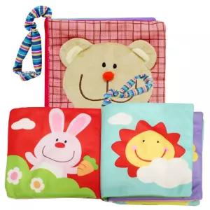 돌아기 청각 오감발달 부드러운 바스락 딸랑이 헝겊책 시각발달