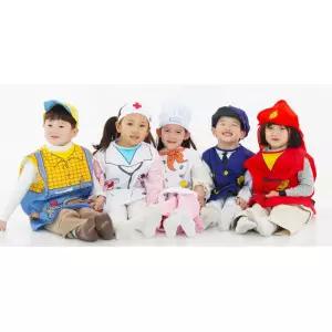 어린이집 연극 직업체험 경팔관 소방관 의사 역할의상 책임감 사회성