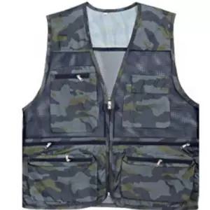 2색 1개 밀리터리 여름 남자 망사조끼 메쉬 근무복 작업용 단체 현장 유니폼 택배 다용도 남성 작업복