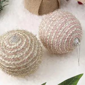 핑크블라썸 장식볼 2P 10cm 골드 크리스마스 트리 오너먼트 소품 성탄절볼 악세사리 액세서리 트리볼