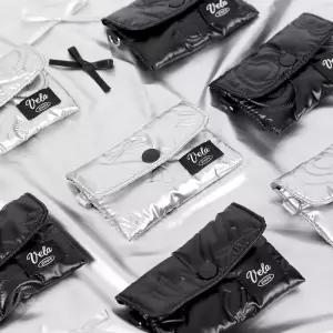 벨라 카드지갑패션 똑딱이 패브릭 패션백 예쁜 선물