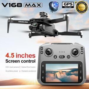 V168 MAX GPS 드론 전문가용 8K 카메라 항공 FPV 브러시리스 장애물 회피 대형 스크린 리모컨 접이식