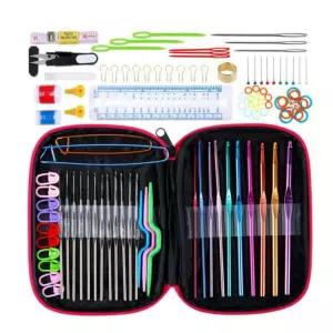 뜨개질 바늘 풀세트 코바늘 손뜨개 취미 100P손 100P