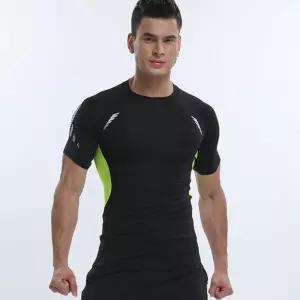 스포츠 이너웨어 트레이닝복 상의 반팔 티셔츠남자기능성운동 헬스웨어 야외 운동의 기능성 러닝 웨어 남성