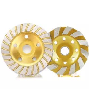 그라인딩 휠 골드 다이아몬드 컵 2PCS 1세트 휠컵 그라인더 그라인더날