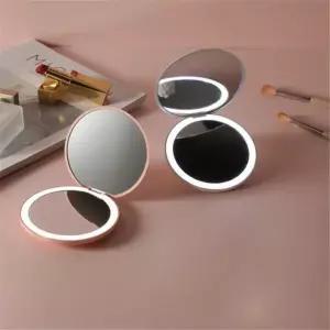 /이룸 LED 미니 접이식 원형 손거울
