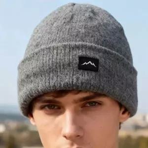 겨울 기모안감 방한 보온 숏 비니 RNR 0152 겨울모자 등산비니