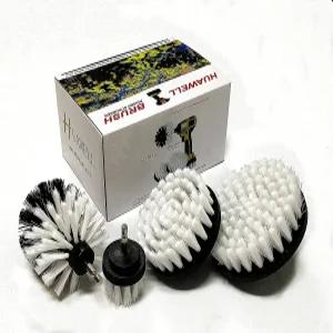 HUAWELL 자동차 소프트 화이트 카 액세서리 청소 브러시 - 드릴 휠 매트 디테일 카펫 클리너 실내 청소기