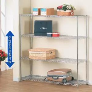 다용도실 베란다정리 메탈랙 선반 1500 4단 철제렉 보관대 간편조립 진열장 식당