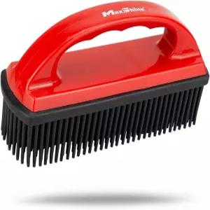 Maxshine 유니버설 카 카펫 보풀 및 제모 브러시 - 정전기 고무 브리스틀 실내 카펫에서 개 고양이 등의