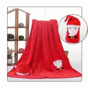 [콩심팥심]크리스마스 산타담요 무릎담요 극세사담요 어린이담요 미니담요