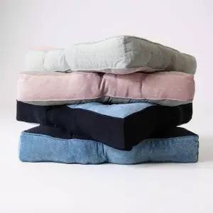 [콩심팥심]폭신한 55x55 투톤 방석 쇼파 의자쿠션 사무실 식탁 좌식 패드 4컬러