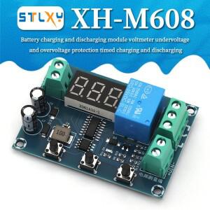 전압계 저전압 과전압 보호 타이밍 기능 및 A36G를 갖춘 HCW-M631 DC6-40V 배터리 충전 방전 모듈