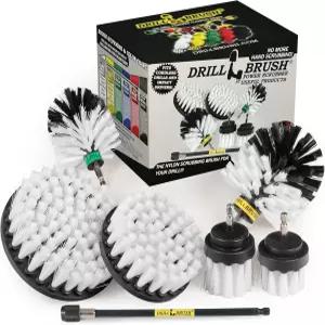 드릴 브러시 얼티밋 자동차 청소 키트 - 트럭 액세서리 유리 실내 장식 시트 창문 인테리어 휠 카펫 청소기