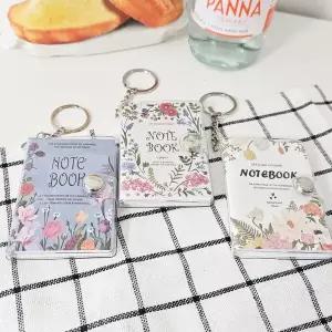 휴대용 미니 수첩 노트 책 필사노트 키링