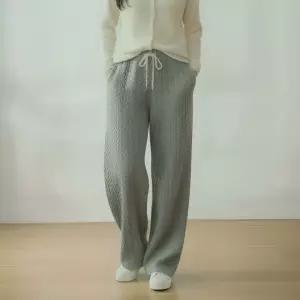 워크아워 츄리닝 와이드팬츠 밴딩 겨울바지 패바지 여성통 기모 여자바지 여성 트레이닝 넓은 조거