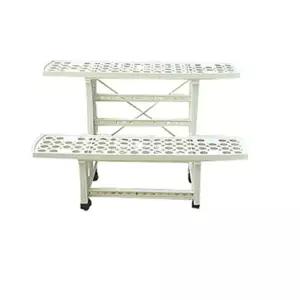 이동식 화분정리대 2단2단 인테리어 2단진열대 플라스틱 심플 원예장식도구 화분대