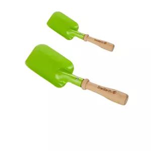 흙을 옮기거나 평평하게 해주는 각진 삽 X 2개입베란다텃받 화분 배란다 미니 각삽 막삽 농기구 어린이 모