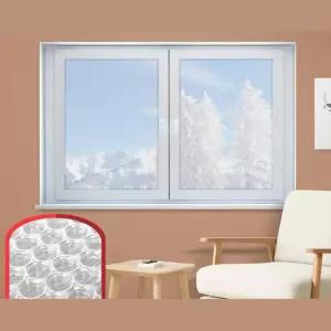 베란다 창문 외풍차단 3중 단열 방한 에어캡 붙이는시트지 유리창 바람막이 침실