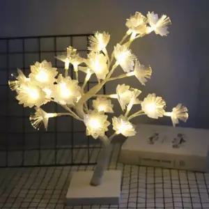 램프등 LED 나무 스탠드 무드등 침실 단스탠드 조명 플라워