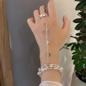 팔찌반지 일체형 써지컬 14k펑크룩 커플 결속체인 14K 매듭