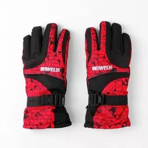원플레이 남성 스포츠 장갑(레드)손가락 방한 겨울용 운동 등산 레저용 방한용 디자인