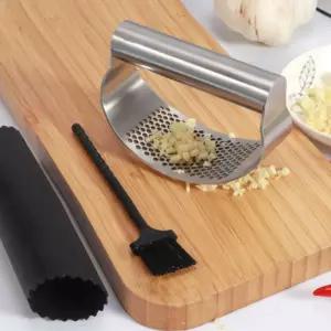 올스테인리스 핸들 마늘다지기 껍질제거미니 간편 만능 커터 주방 야채