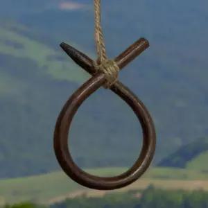 행운 집들이 이사 개업 액막이 선물 소 코뚜레 개별포장종 현관 우드도어벨 액자받침대 출입문 고삐 현관문