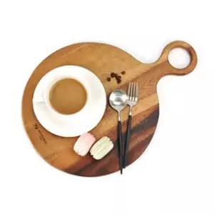 bns 아카시아 원목 원형 손잡이 도마