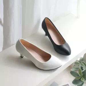 여성 호텔리어 승무원 구두 펌프스 미들힐 편한 면접 IdF8+8Xkp