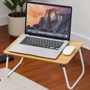 심플 폴딩 미니 책상 좌식 테이블 데스크탑 탭 노트북 마우스 접이식 베드 1인 트레이 우드