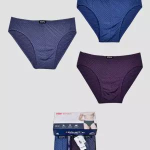 부드러운 터치감 울트라 기능성 남성 삼각 3매입 팬티컬러세트 줄무늬 스트라이프 디자인 자패션 자성 선물