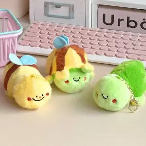 체인지 거북이와 벌 키링백참 가방고리 걸이 봉제인형링 인형링 키링 홀더 열쇠